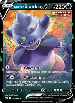 Pokémon-Karte Galarian Slowking V 099/198