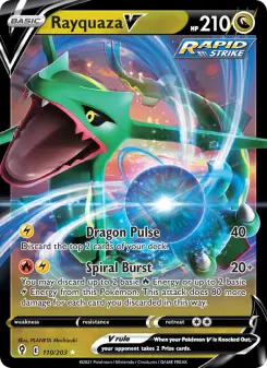 Pokémon-Karte Rayquaza V 110/203