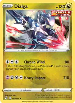 Pokémon-Karte Dialga 112/203