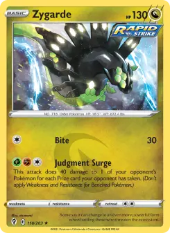Pokémon-Karte Zygarde 118/203