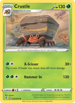 Pokémon-Karte Crustle 012/203