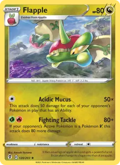 Pokémon-Karte Flapple 120/203