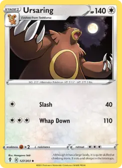 Pokémon-Karte Ursaring 127/203