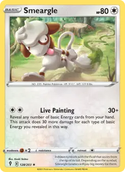 Pokémon-Karte Smeargle 128/203