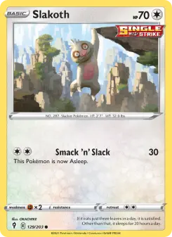 Pokémon-Karte Slakoth 129/203