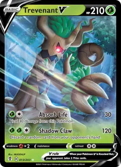 Pokémon-Karte Trevenant V 013/203