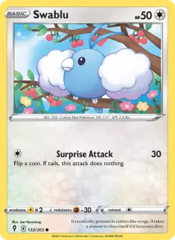 Pokémon-Karte Swablu 132/203