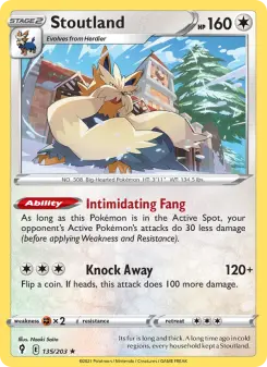 Pokémon-Karte Stoutland 135/203
