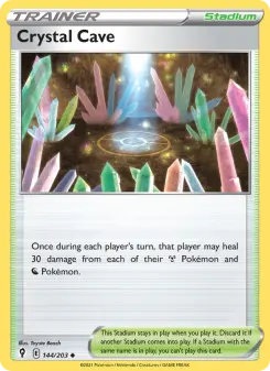 Pokémon-Karte Crystal Cave 144/203
