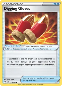 Pokémon-Karte Digging Gloves 145/203