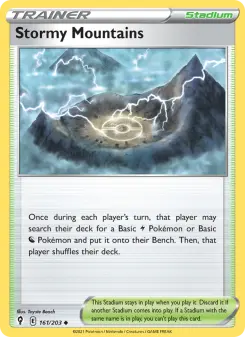 Pokémon-Karte Stormy Mountains 161/203