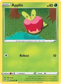Pokémon-Karte Applin 017/203