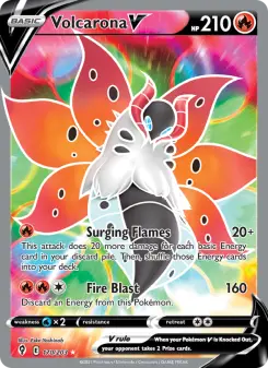Pokémon-Karte Volcarona V 170/203