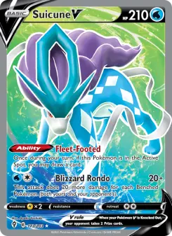 Pokémon-Karte Suicune V 173/203