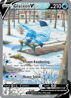 Pokémon-Karte Glaceon V 175/203