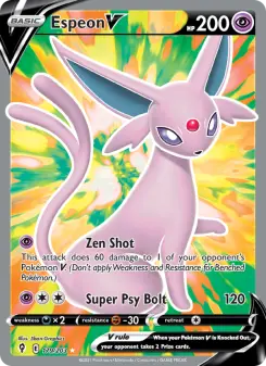 Pokémon-Karte Espeon V 179/203