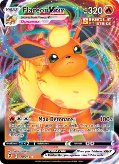 Pokémon-Karte Flareon VMAX 018/203