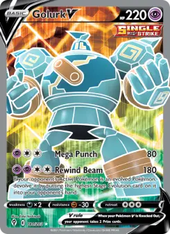 Pokémon-Karte Golurk V 181/203