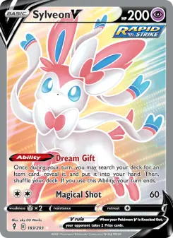 Pokémon-Karte Sylveon V 183/203