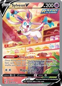 Pokémon-Karte Sylveon V 184/203