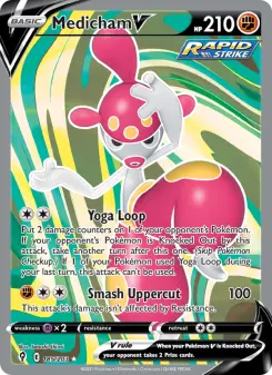 Pokémon-Karte Medicham V 185/203