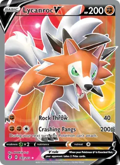 Pokémon-Karte Lycanroc V 187/203