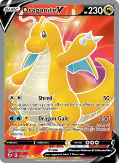 Pokémon-Karte Dragonite V 191/203