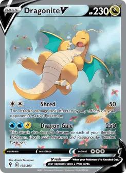 Pokémon-Karte Dragonite V 192/203