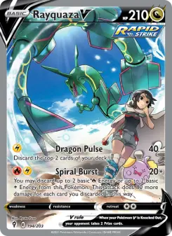 Pokémon-Karte Rayquaza V 194/203