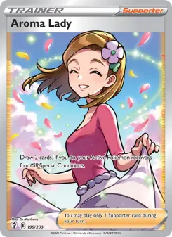 Pokémon-Karte Aroma Lady 199/203