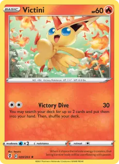 Pokémon-Karte Victini 020/203