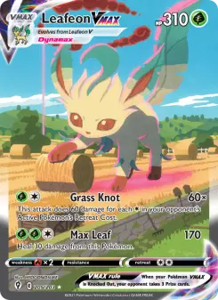 Pokémon-Karte Leafeon VMAX 205/203