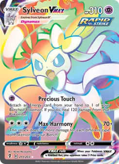 Pokémon-Karte Sylveon VMAX 211/203