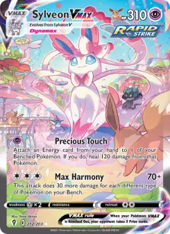 Pokémon-Karte Sylveon VMAX 212/203