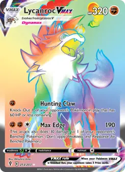 Pokémon-Karte Lycanroc VMAX 213/203