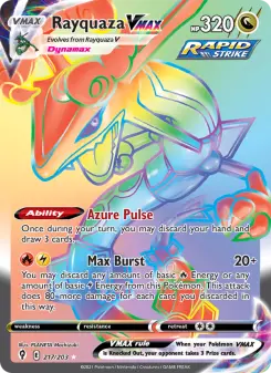 Pokémon-Karte Rayquaza VMAX 217/203