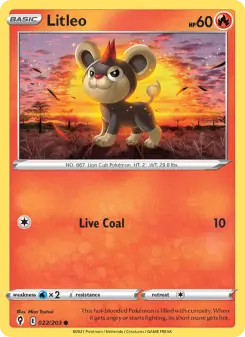 Pokémon-Karte Litleo 022/203