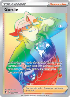 Pokémon-Karte Gordie 223/203