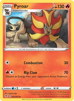 Pokémon-Karte Pyroar 023/203