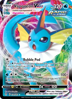 Pokémon-Karte Vaporeon VMAX 030/203