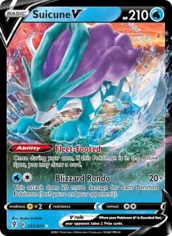 Pokémon-Karte Suicune V 031/203