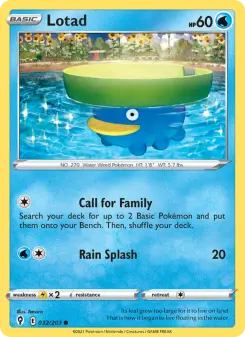 Pokémon-Karte Lotad 032/203