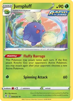 Pokémon-Karte Jumpluff 004/203