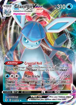 Pokémon-Karte Glaceon VMAX 041/203