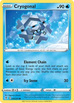 Pokémon-Karte Cryogonal 043/203