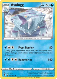 Pokémon-Karte Avalugg 045/203