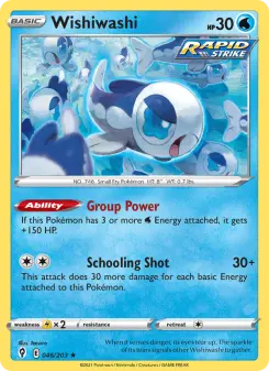 Pokémon-Karte Wishiwashi 046/203