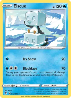 Pokémon-Karte Eiscue 047/203
