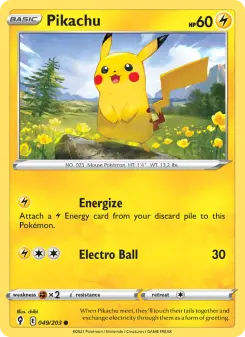Pokémon-Karte Pikachu 049/203