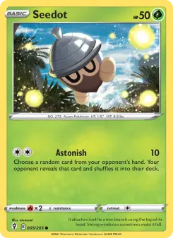 Pokémon-Karte Seedot 005/203